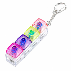 Breloc, Transparent, Mixt Light, 4 chei