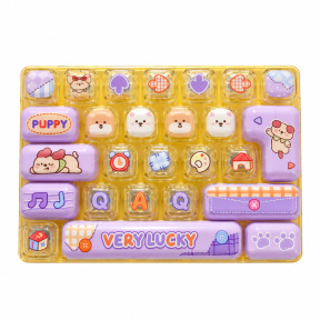 Tastatură amuzantă, galben-violetă NW-15-2