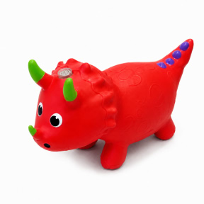 Игрушка-прыгун Динозаврик (музыка), красный