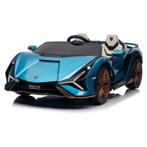 Masina electrica pentru copii  Lamborghini Sian Drift 24V7AHx1&2x775 albastră