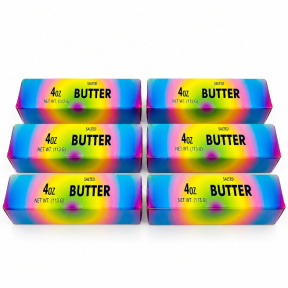 Jucarie antistres Slow Squish Butter Rainbow