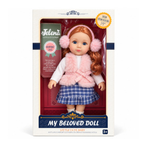 Кукла "Jelena My beloved doll" в меховых наушниках 36 см