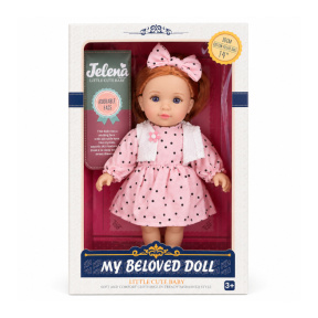 Кукла "Jelena My beloved doll" в в платье в горошек 36 см
