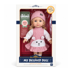Кукла "Jelena My beloved doll" в платье с мышкой 36 см