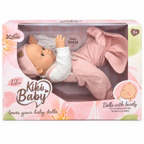 Кукла-пупс Kiky Baby 30 см с костюмом и подгузниками