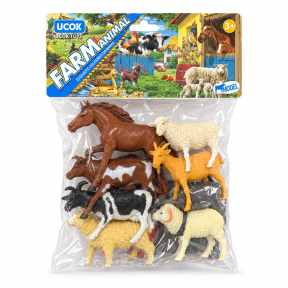 Set de 8 figurine animale de fermă de 13 cm
