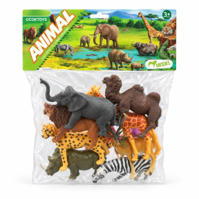 Set 8 animale sălbatice de 13 cm