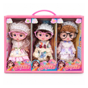 Set 3 păpușe bebeluș 23,5 cm