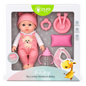 Păpușă bebeluș 30,5 cm cu accesorii pentru îngrijire