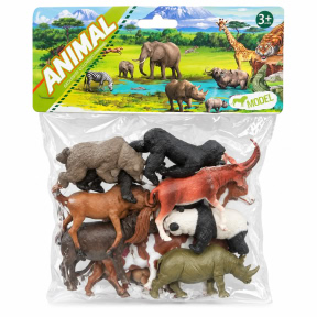 Set 8 animale sălbatice de 13 cm