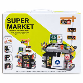 Set supermarket pentru copii cu casă de marcat, lumină, sunet și dozator de apă