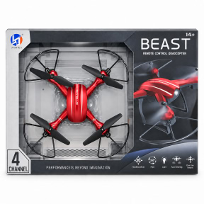 Квадрокоптер Beast детский, красный