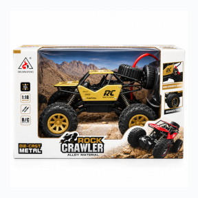 Машина 1:18 "Rock Crawler" с пультом управления в форме пистолета хаки