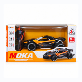 Игрушечная радиоуправляемая машина MOKA 1:18, черная с распылителем, 4WD