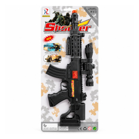 Pistol pentru copii cu tambur, negru