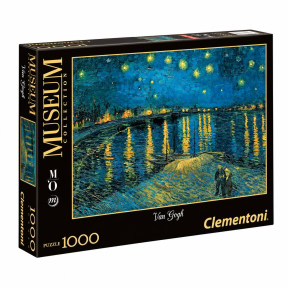 Puzzle Clementoni, HQC MUSEUM - S. NIGHT OVER THE RHONE, 1000 piese