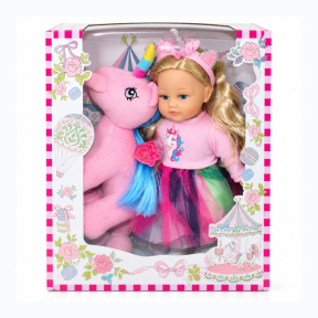 Bambolina Păpușă cu unicorn