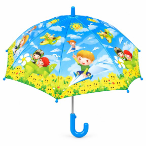 Umbrelă pentru copii cu eroi, asortată, albastră