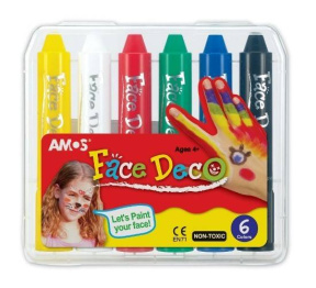 Amos, Face Deco. Cariocă pentru față, 6 culori