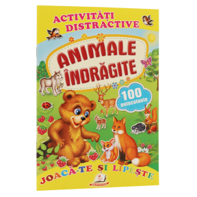 Activitati distractive. Animale indragite. 100 autocolante.