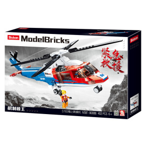 Set de construcție Sluban Elicopter de salvare