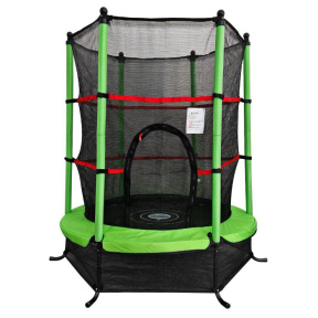 Trambulină d 140 cm, verde-negru